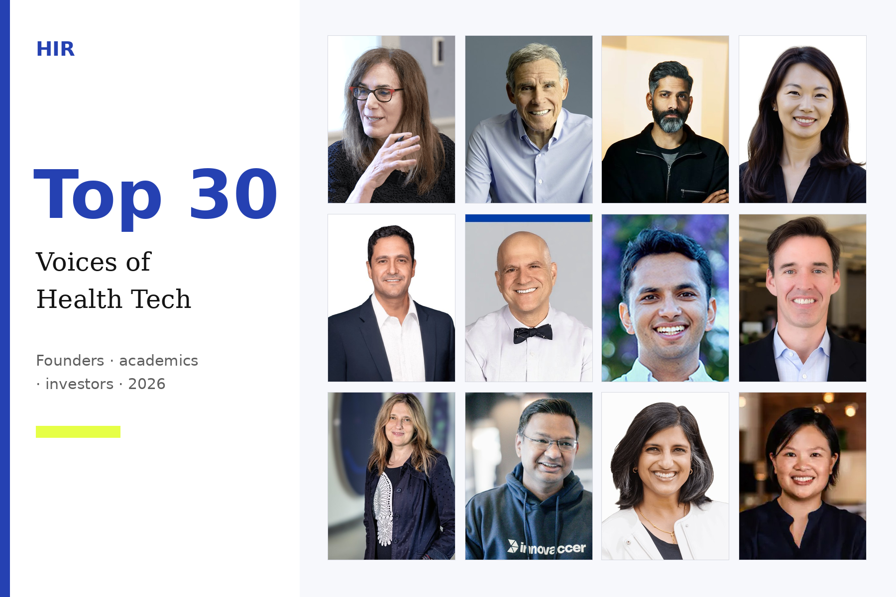 Voices of Healthcare Top 30 portrait collage