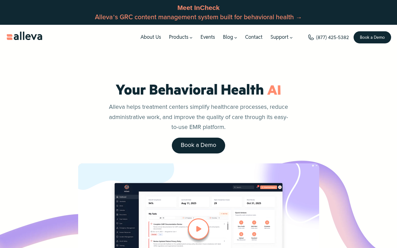 Alleva product interface