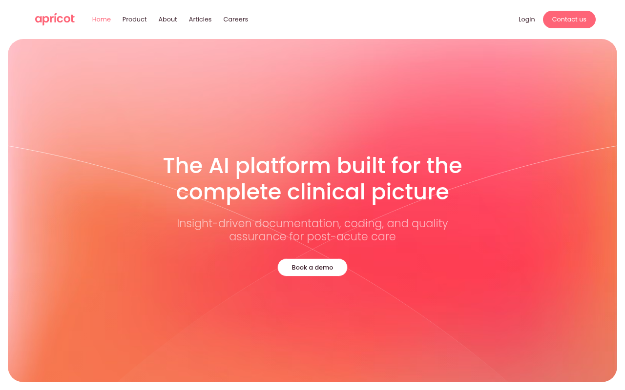 Apricot product interface