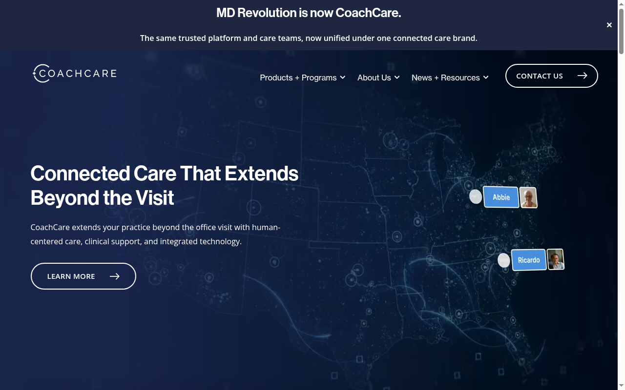 CoachCare product interface