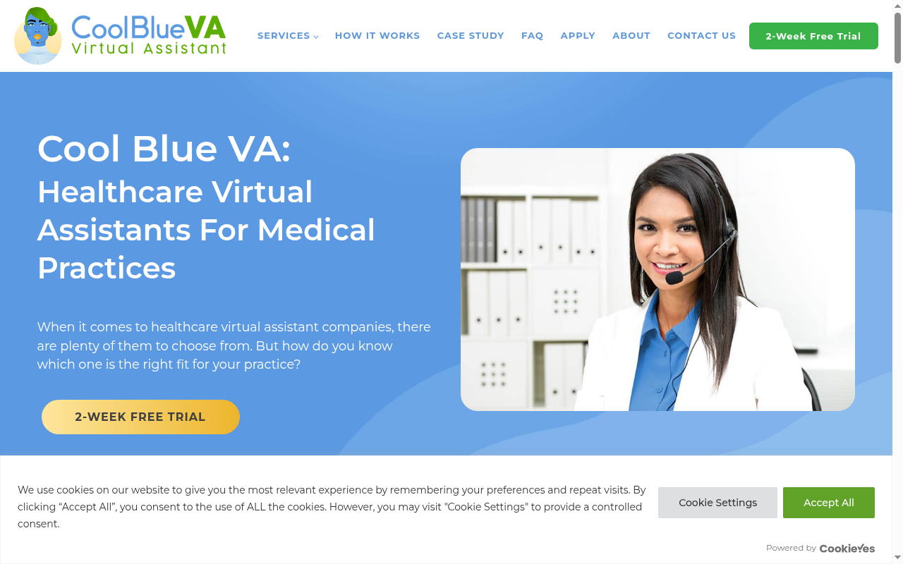 Cool Blue VA product interface