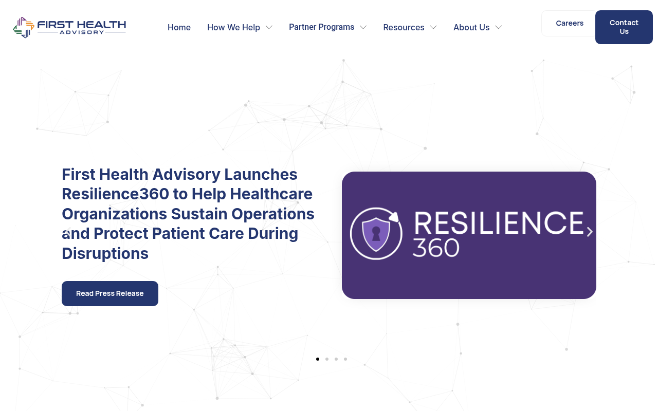 First Health Advisory product interface