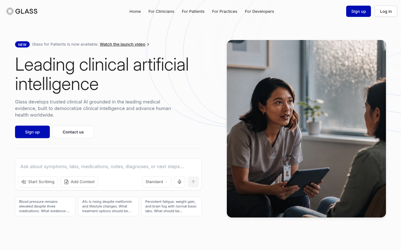 Glass Health product interface