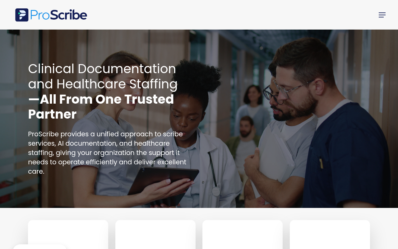 ProScribe product interface