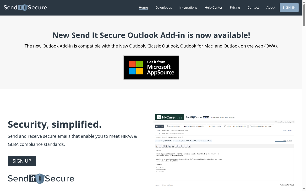 Protected Trust product interface