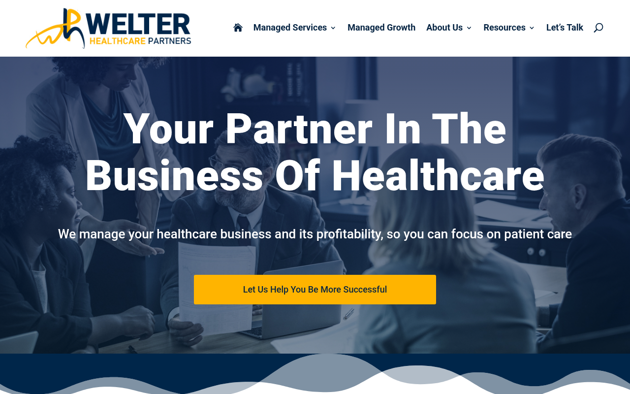 Welter Healthcare Partners product interface